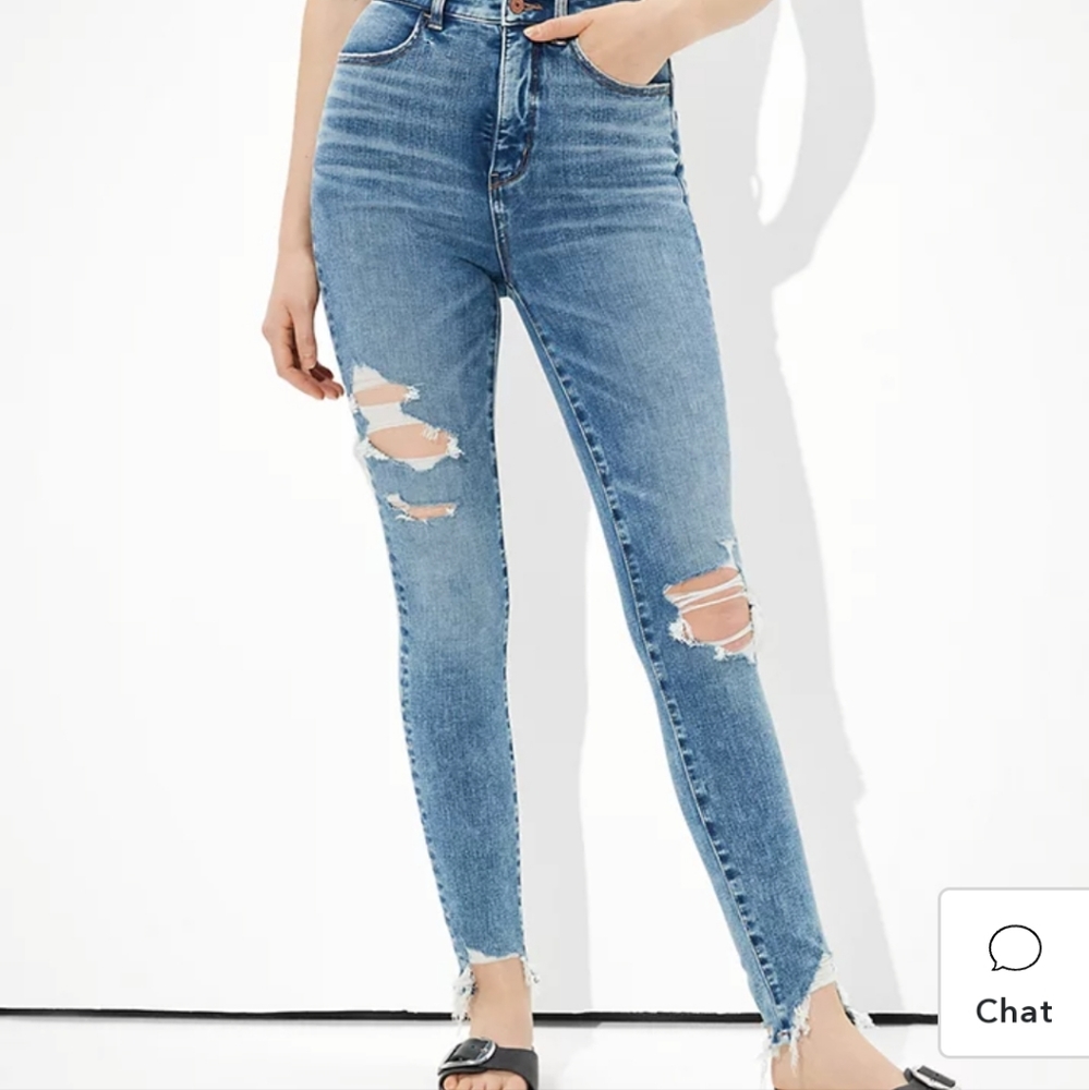 ISO American Eagle highest waist jegging crop size 2 short